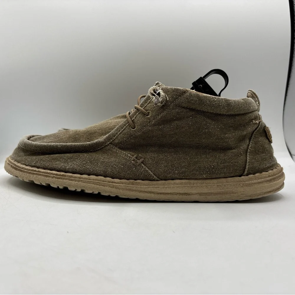 Hey Dude Conrad‎ L Mid Chukka Nut Brown Men’s Size 11 Lightweight Comfort Shoes